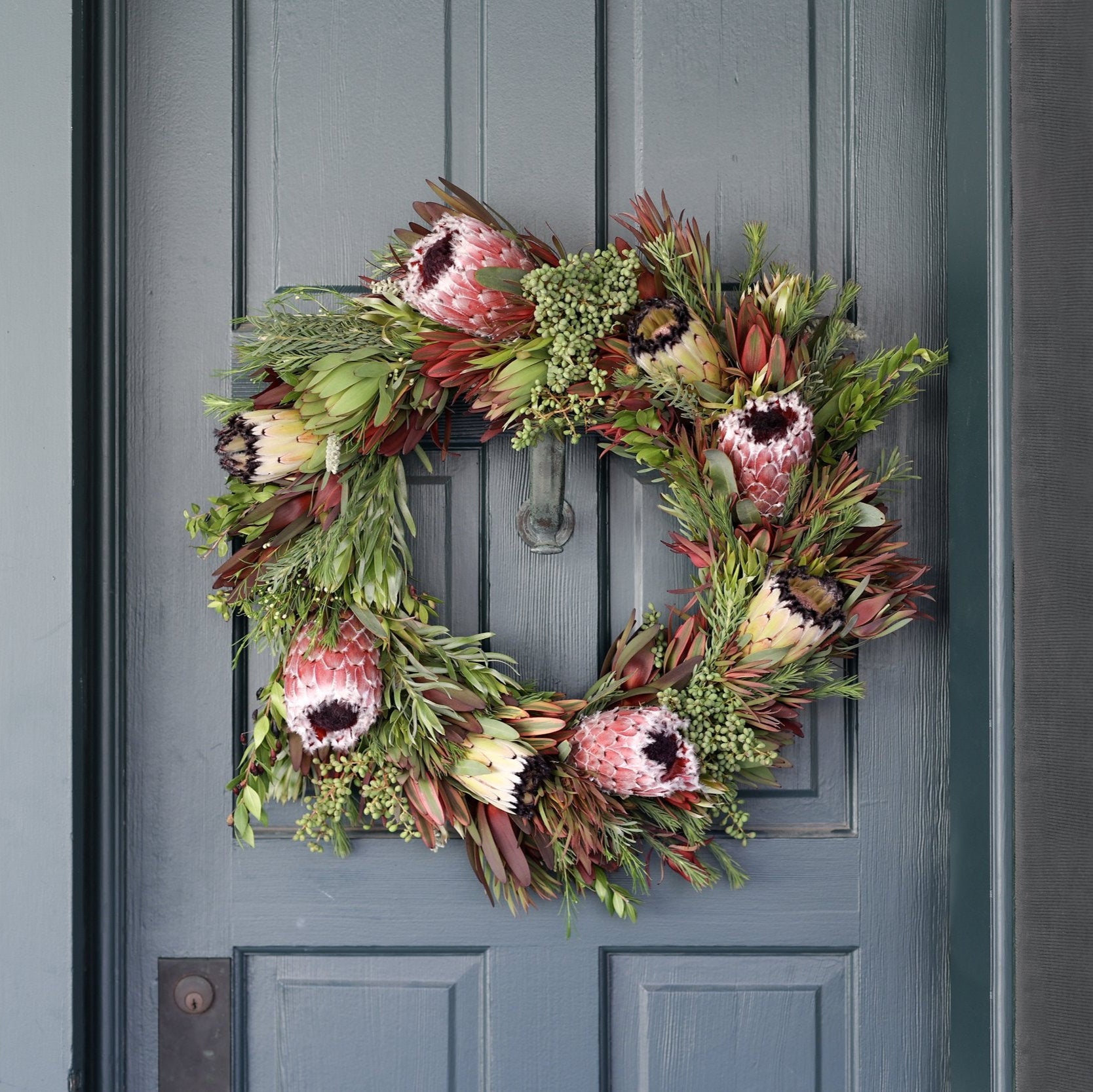 Holiday Protea Wreath